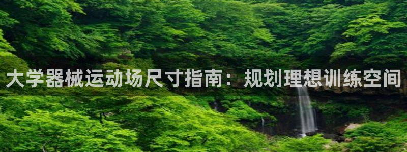 尊龙凯时新闻：大学器械运动场尺寸指南：规划理想训练空