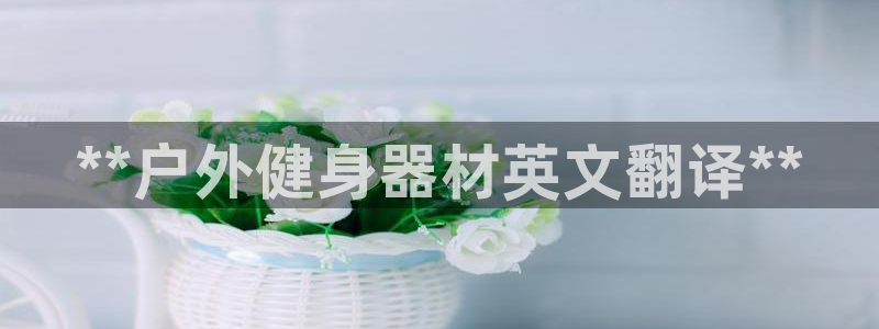 凯时k8官网首页：**户外健身器材英文翻译**