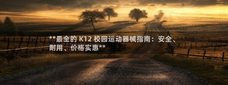 凯时APP官网首页：**最全的 K12 校园运动器械