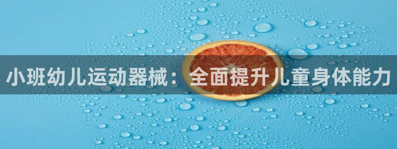 尊龙 ag：小班幼儿运动器械：全面提升儿童身体能力