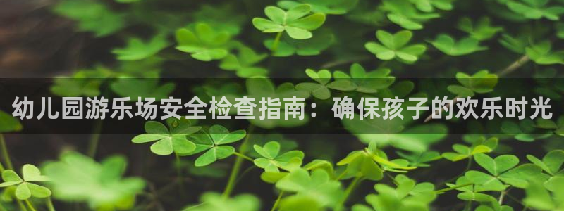 凯时网址多少：幼儿园游乐场安全检查指南：确保孩子的欢