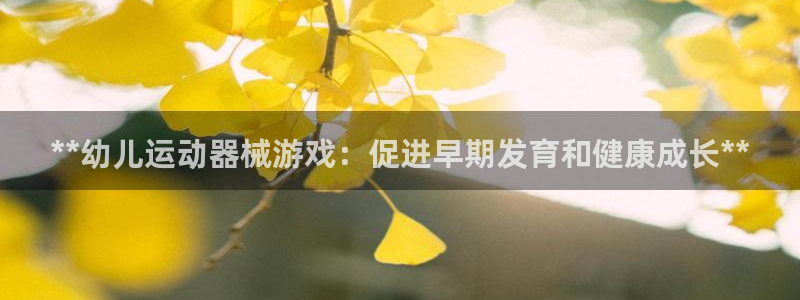 尊龙官网：**幼儿运动器械游戏：促进早期发育和健康成