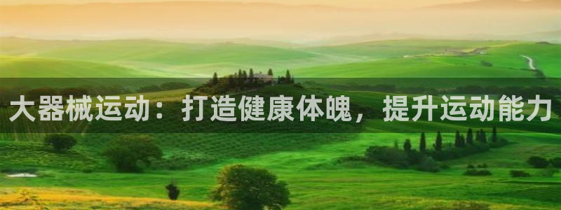 尊龙凯时存款不上分：大器械运动：打造健康体魄，提升运